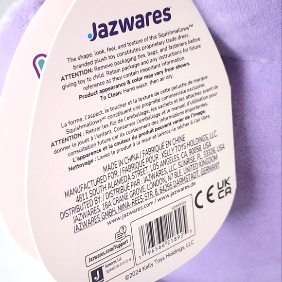 ❤️ BUBBA 🐄 Purple Cow HugMee Valentines 2024 Original Squishmallow ☆》NWT《☆ - Picture 8 of 8